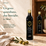 Olio EVO biologico – 2 bottiglie da 750 ml