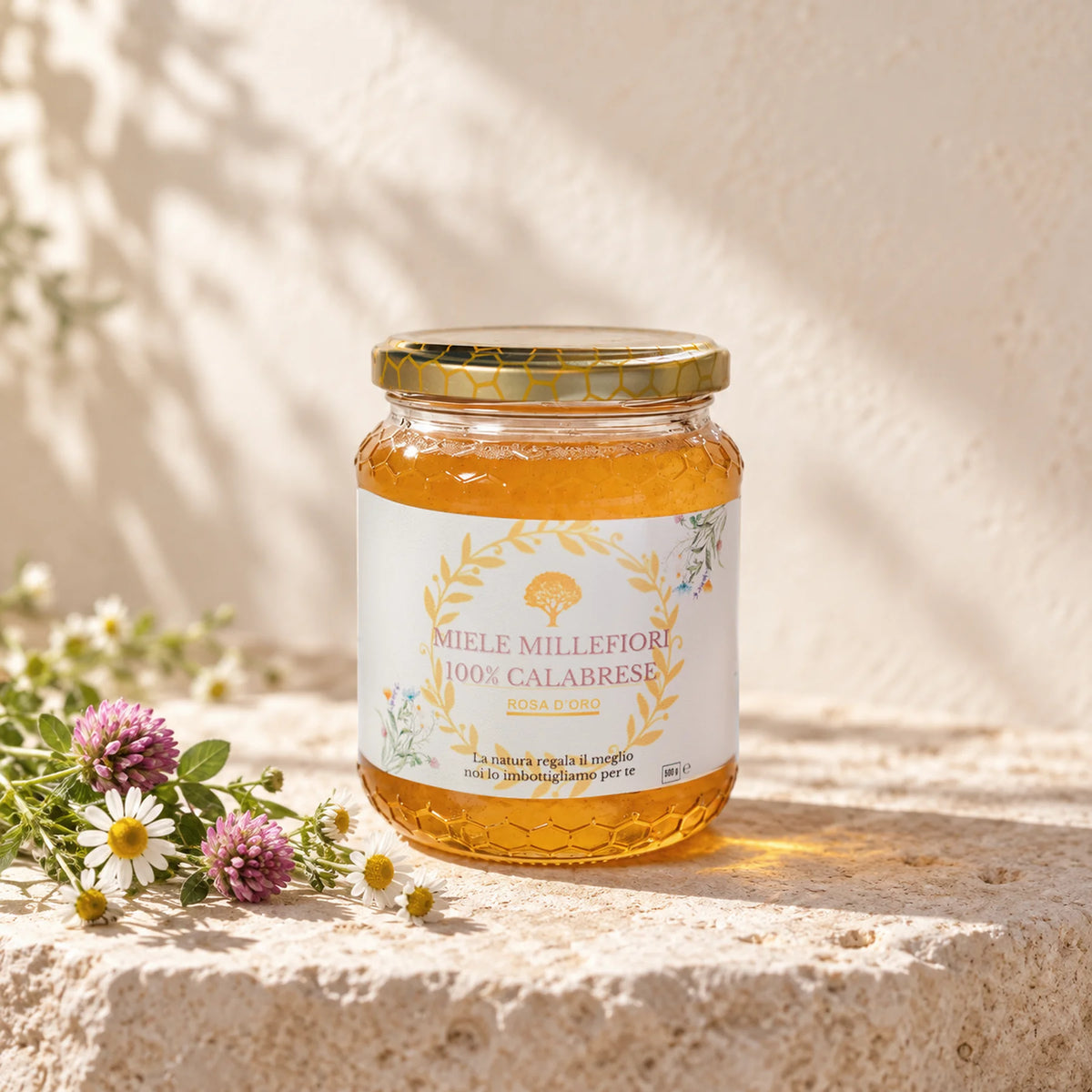 Miele millefiori Rosa D’Oro, vasetto 500 g