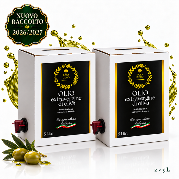 Due bag in box Rosa D’Oro da 5 L — nuovo raccolto 2026/2027