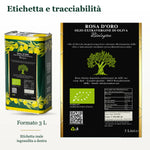 Etichetta e tracciabilità latta 3 L, lotto T 293-001-26, termine 04/2028