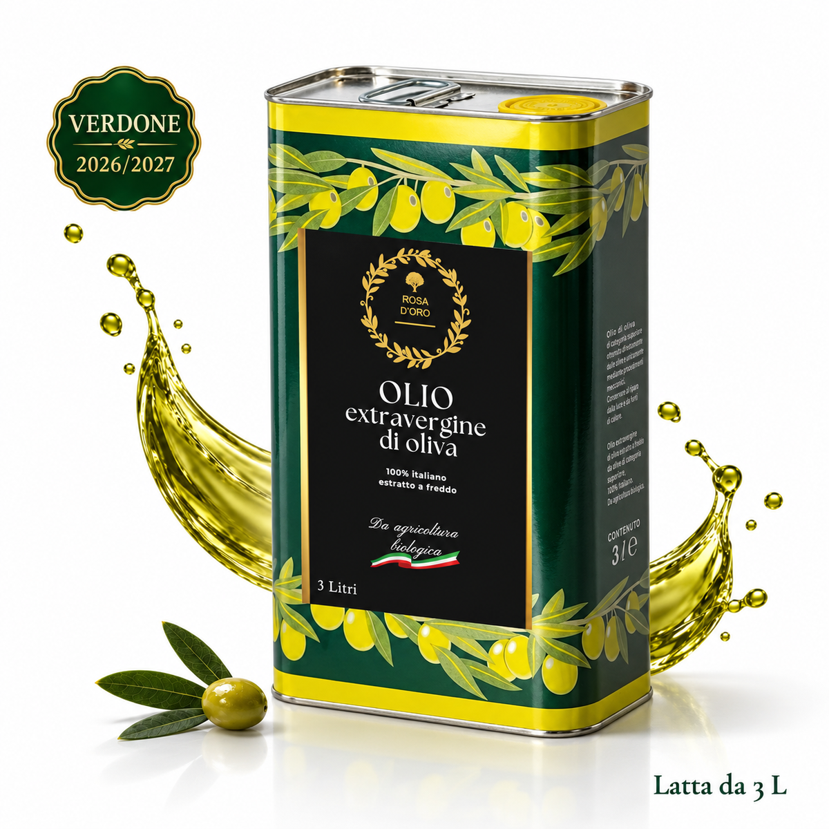 Scorta Casa — 3 L Olio EVO Rosa D'Oro
