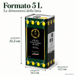 Rosa D’Oro latta 5 L — dimensioni