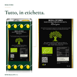 Latta da 5 L con ingrandimento dell’etichetta posteriore