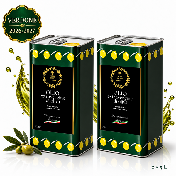 Rosa D’Oro Verdone 2026/2027 — due lattine da 5 litri